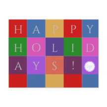 GLÜCKLICHER URLAUB FARBIGER GEOMETRISCHER GESCHÄFT