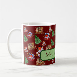 Glücklicher Urlaub trinken Kaffeetasse