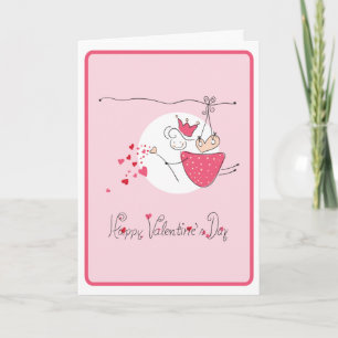 Glücklicher Valentinsgruß ` s Tag Feiertagskarte