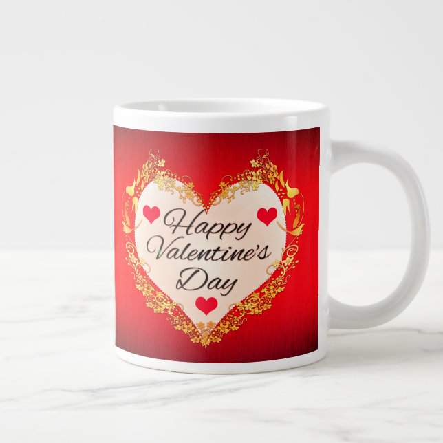 Glücklicher Valentinstag!-47949 Jumbo-Tasse (Rechts)