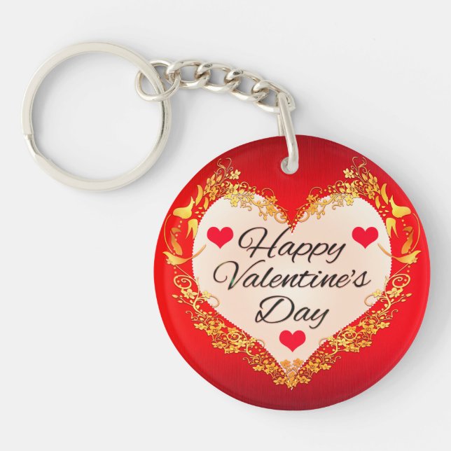 Glücklicher Valentinstag!-47949 Schlüsselanhänger (Vorderseite)