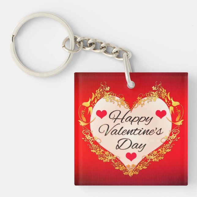 Glücklicher Valentinstag!-47949 Schlüsselanhänger (Vorderseite)