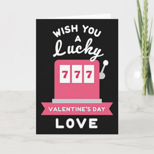 Glücklicher Valentinstag 777 Karte