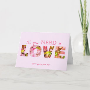 Glücklicher Valentinstag - Alles, was Sie brauchen Karte