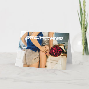 Glücklicher Valentinstag Babe Karte