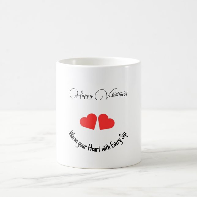 Glücklicher Valentinstag-Becher Kaffeetasse (Mittel)