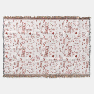 Glücklicher Valentinstag Decke