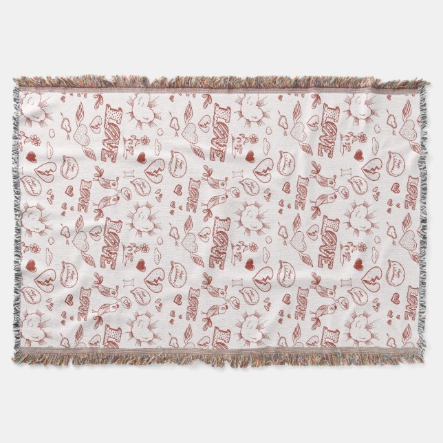 Glücklicher Valentinstag Decke (Vorderseite)