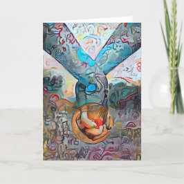 Glücklicher Valentinstag Deine Worte halten die Hä Feiertagskarte