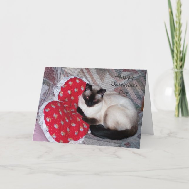 Glücklicher Valentinstag Feiertagskarte (Vorderseite)