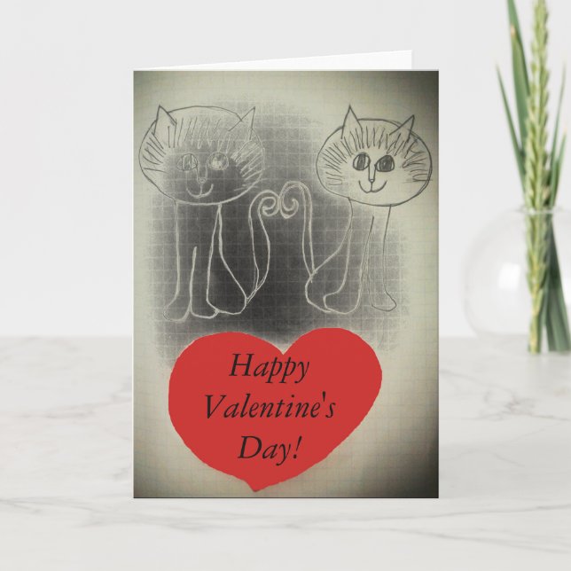 Glücklicher Valentinstag! Feiertagskarte (Vorderseite)