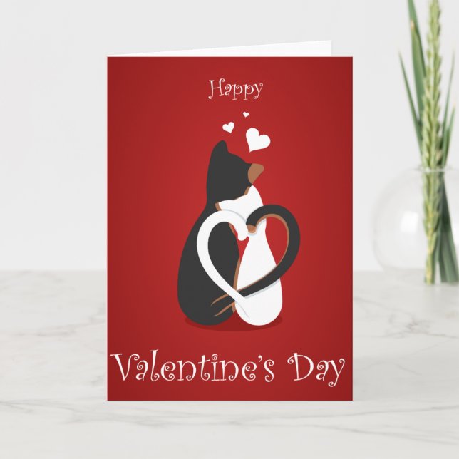 Glücklicher Valentinstag Feiertagskarte (Vorderseite)