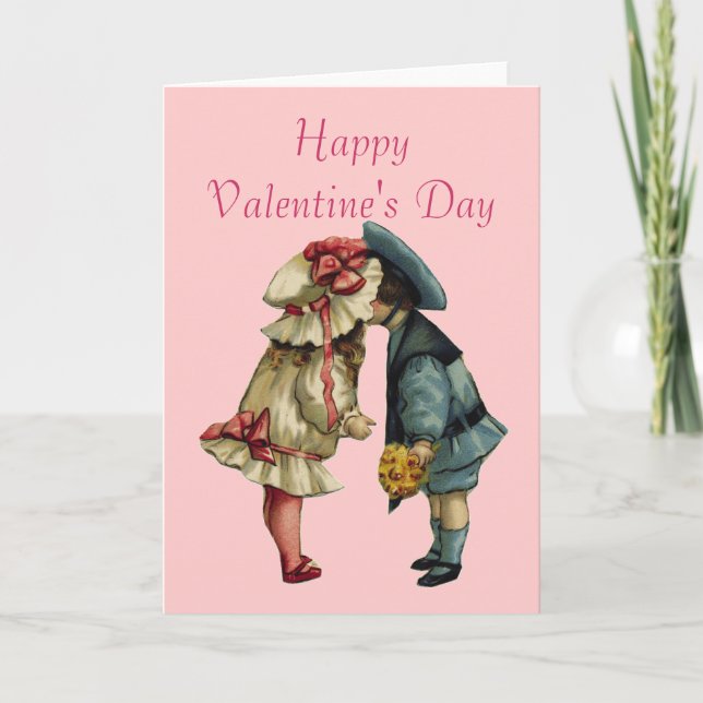 Glücklicher Valentinstag Feiertagskarte (Vorderseite)