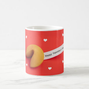 Glücklicher Valentinstag für alle Glückskekse Kaffeetasse
