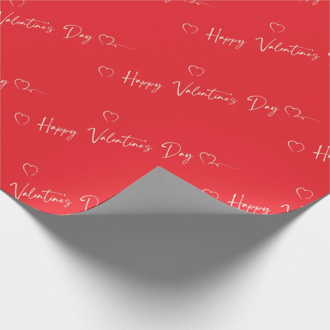 Glücklicher Valentinstag Geschenkverpackung Geschenkpapier (Ecke)