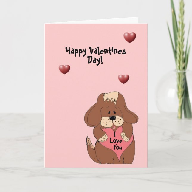 Glücklicher Valentinstag - Karte (Vorderseite)