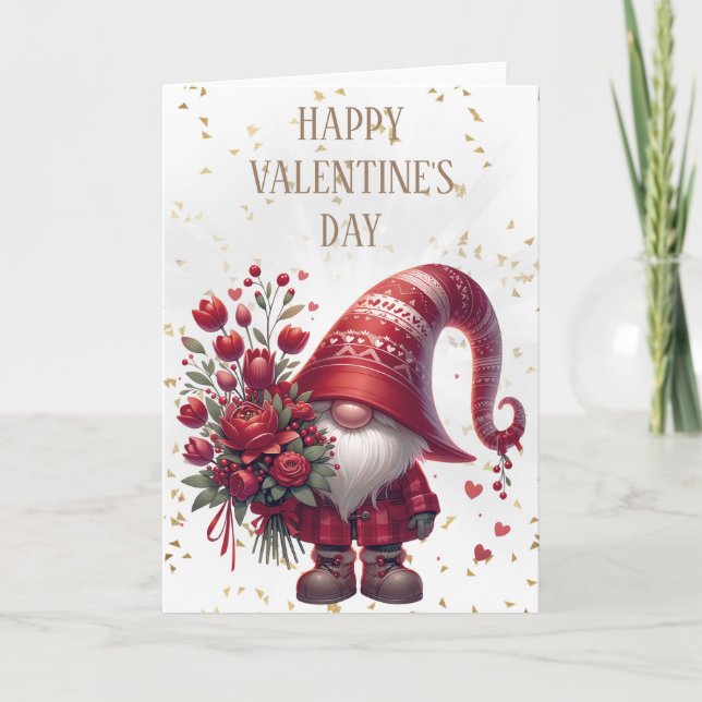 Glücklicher Valentinstag Karte (Vorderseite)
