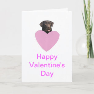 Glücklicher Valentinstag Labrador retrievers Feiertagskarte