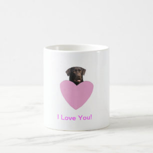Glücklicher Valentinstag Labrador retrievers Kaffeetasse