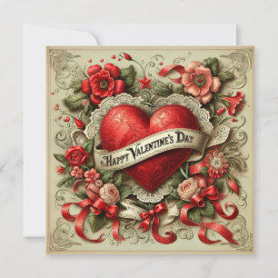 Glücklicher Valentinstag, Liebe für immer, Karte