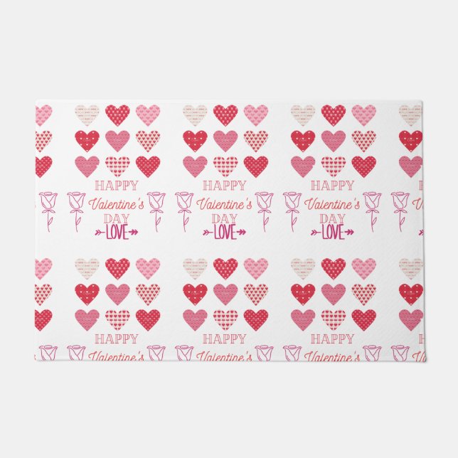 Glücklicher Valentinstag meine Liebe Fußmatte (Vorderseite)