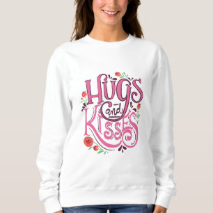 Glücklicher Valentinstag mit Hugs und Kisses Sweatshirt