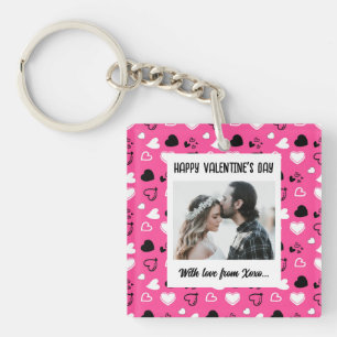 Glücklicher Valentinstag mit Liebe Schlüsselanhänger