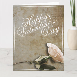 Glücklicher Valentinstag mit Rose Karte