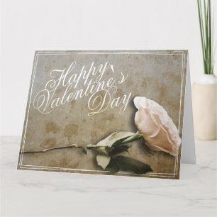 Glücklicher Valentinstag mit Rose Karte