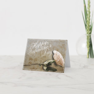 Glücklicher Valentinstag mit Rose Karte