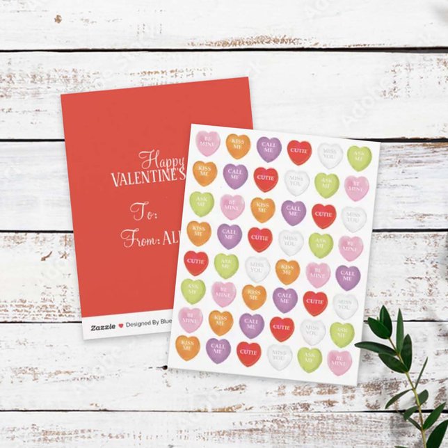 Glücklicher Valentinstag Niedliche Kinder Klassenz Feiertagskarte (Von Creator hochgeladen)