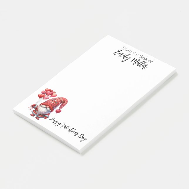 Glücklicher Valentinstag Post-it Klebezettel (angewinkelt)