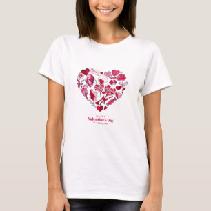 "Glücklicher Valentinstag - Romantische Liebe" T-Shirt