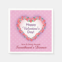 Glücklicher Valentinstag, rosa Schatz-Abendessen