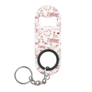 Glücklicher Valentinstag Schlüsselanhängerflaschenöffner