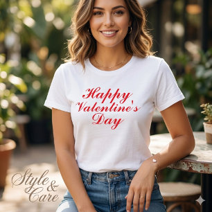 Glücklicher Valentinstag T - Shirt der Frauen