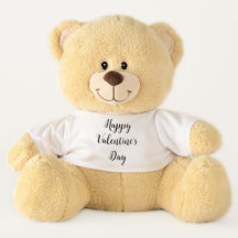 Glücklicher Valentinstag Teddybär Plüsch – Süß