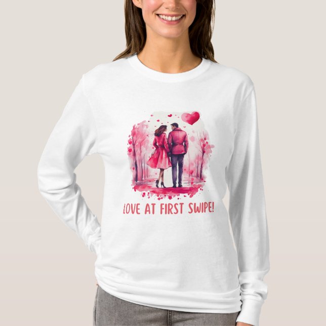 Glücklicher Valentinstag, Valentine Niedlich T-Shirt (Vorderseite)