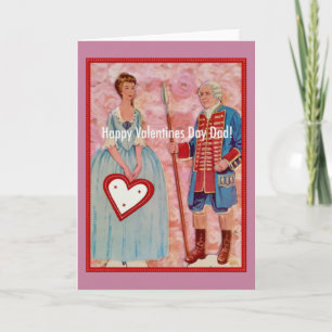 Glücklicher Valentinstag-Vater! Feiertagskarte