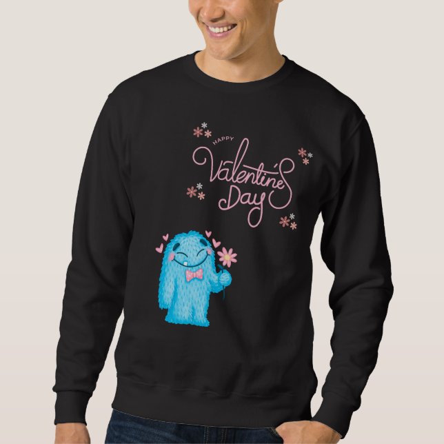 GLÜCKLICHER VALENTINTAG, VALENTINE MONSTER SWEATSHIRT (Vorderseite)