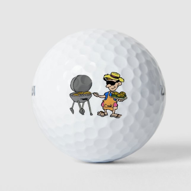 **GLÜCKLICHER VATER- ODER FAV-KOCH** COOLER GOLFBA GOLFBALL (Vorderseite)