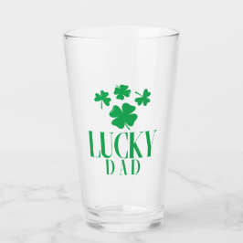 Glücklicher Vater Pint Glass - Klee Cool für Vater Glas