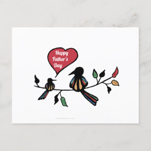 Glücklicher Vater Postkarte