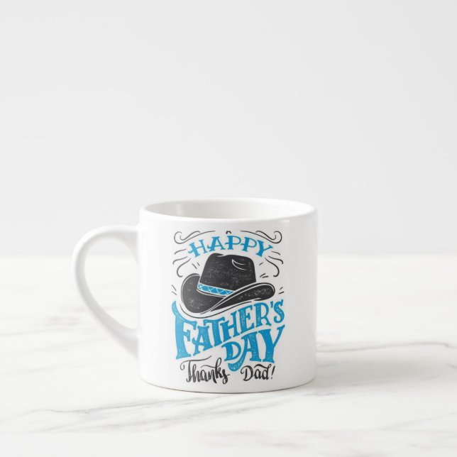 Glücklicher Vater Tag danke, Papa Espressotasse (Links)