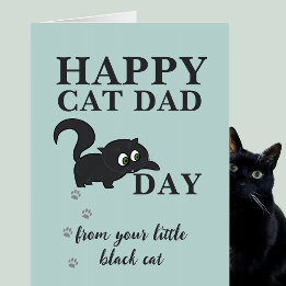 Glücklicher Vater Tag von der Black Cat Card