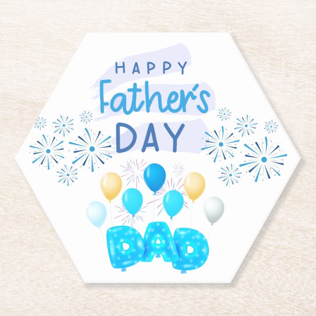 "Glücklicher Vater, Vater: Eine Feier der Liebe" Untersetzer (Vorderseite)