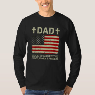 Glücklicher Vatertag für Mens Vater gewidmet und D T-Shirt