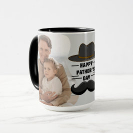 GLÜCKLICHER VATERTAG HUT SPAßIGE GESTALTUNG TASSE