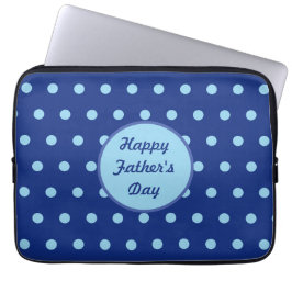 Glücklicher Vatertag-Tablethülle (Navy & Softblau) Laptopschutzhülle