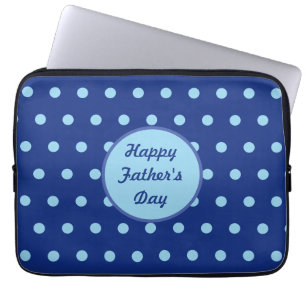 Glücklicher Vatertag-Tablethülle (Navy & Softblau) Laptopschutzhülle